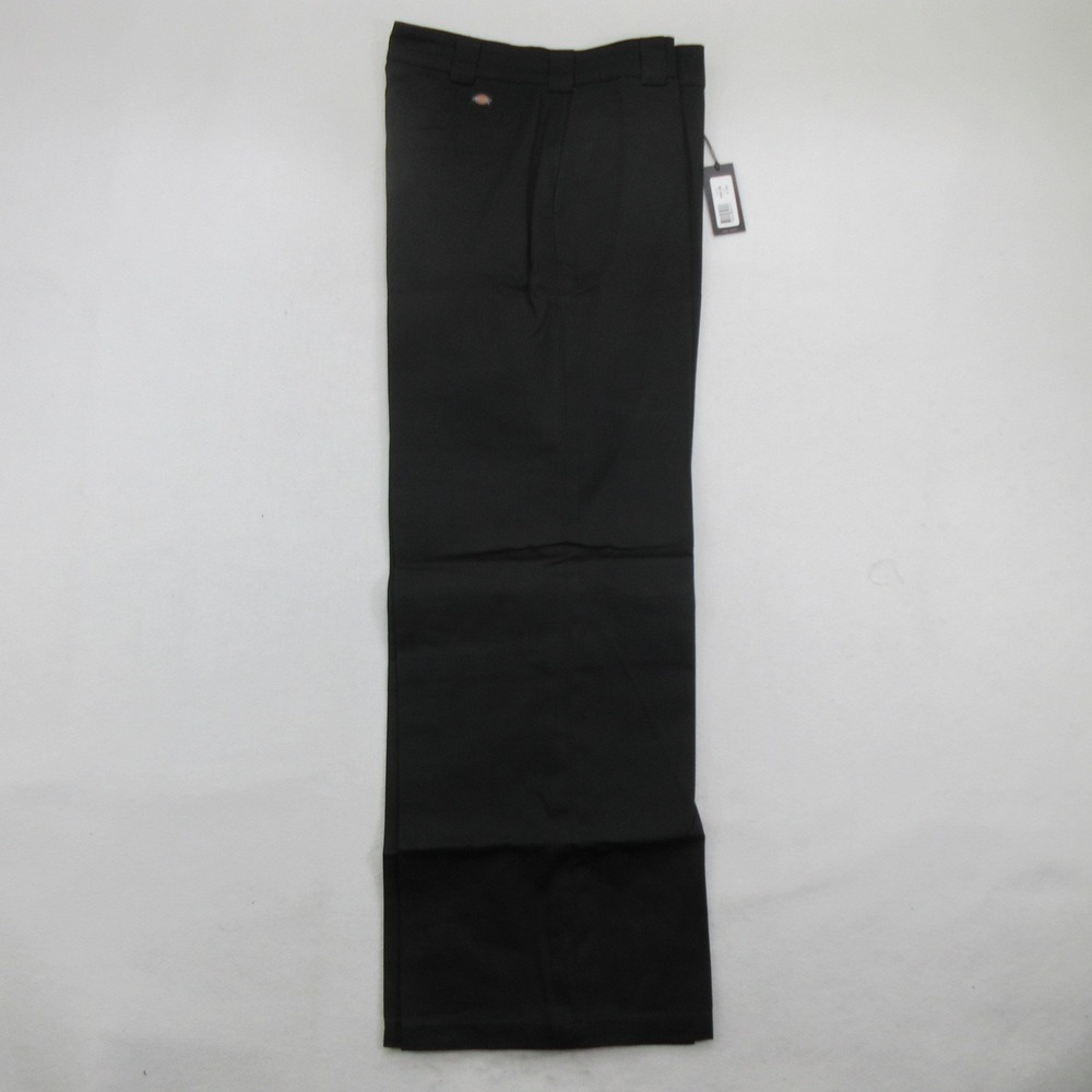 Dickies Women's Pants Size 14 Regular Black Flat Front Workwear New